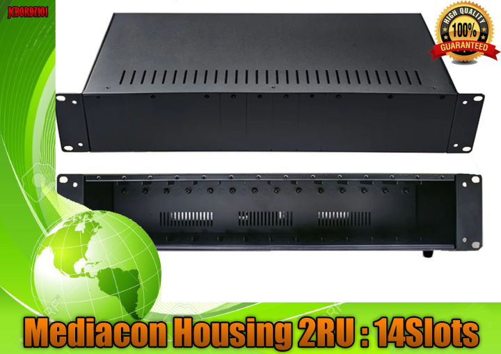 MediaCon Housing * 14 Slots * 2RU Rackmount * 2 x Redundant PSU ...