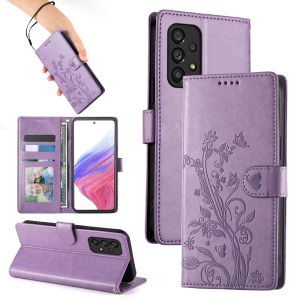 For Samsung Galaxy A53 A52S A73 A72 A33 A32 A23 A22 A13 A12 5G Cover Samsung A32 A22 4G Phone Case Lucky Flower Magnetic Leather Wallet Soft TPU Card Slot Flip Case Casing