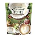 กาแฟแจ่มใส สูตรมะพร้าวสกัดเย็น Jamsai Cold Pressed Coconut Coffee ( 1 ห่อ บรรจุ 10 ซอง ). 