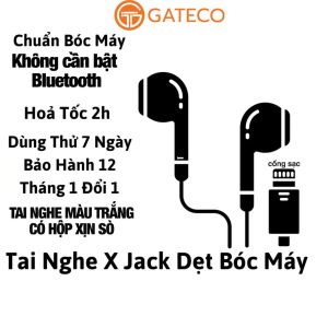 Tai Nghe Chân Dẹp Zin Máy Không Cần Bluetooth Nghe Gọi Đầy Đủ Nghe Nhạc Bass Hay Dùng Từ 7 7/8/7Plus/8Plus/X/Xsmax
