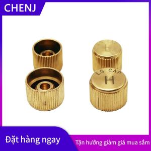 CHENJ Điều hòa không khí xe hơi chất làm lạnh bụi che van lõi mũ cao thấp bên cổng nắp tự động cao áp suất thấp Mũ phụ kiện