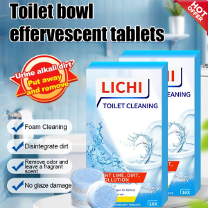 【Powerful Sterilization 99.9%】Strong Toilet Effervescent Tablets/toilet Cleaning Tablets/toilet Effervescent Tablets Toilet Cleaning Bathroom Disinfection Tablets Detergent Toilet Cleaner