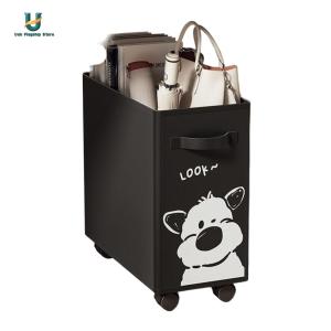 Versatile Under Desk Rolling Cart with Wheels Multi-Purpose Organizer for Office Kitchen and Living Room in Neutral Color[Ueb Flagship Store]