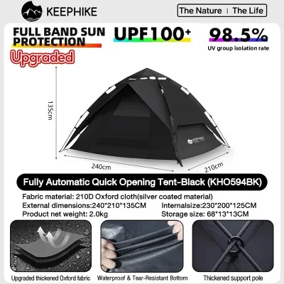 KEEPHIKE automatic camping tent backpack tent outdoor waterproof automatic tent