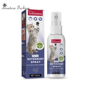 Cats Anti Scratch Spray Natural Scratching Training Aid Spray No Stimulation Orange Fragrance Portable Sofa Furniture Protectors
