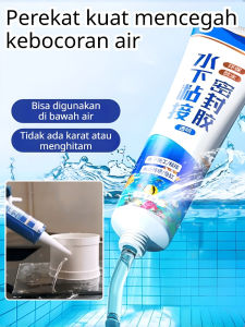 Perekat Segel Bawah Air Selotip Perekat Tahan Air Untuk Akuarium Perbaikan Kebocoran Perekat Kaca Khusus Tahan Air Kuat Untuk Akuarium