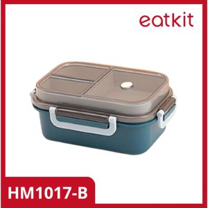 Eatkit Kotak Makan Siang 1250ml Desain Dua Lapis Lunch Box Pekerja kantor Dan Pelajar Microwaveable