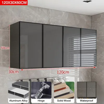 Global Aluminum Kitchen Cabinet Anti-termite Glass Door Hanging Cabinet Wall For Kitchen Storage Pantry/Dish Cabinet Spice Rack