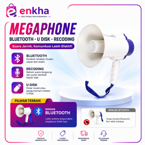 Toa Pengeras Suara Megaphone 15W dengan U Disk Fitur Rekam untuk Berbagai Aktivitas Jualan & Acara