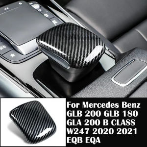 For  Benz W247 GLB200 GLB180 GLA200 EQB EQA Car Center Console Gear Shift Head Knob Cover Trim Frame Accessories