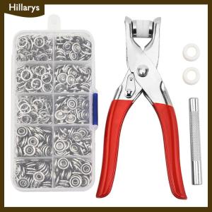 [Hillarys] ชุดเครื่องมือเครื่องมือยึดสแน็ปห่วงปุ่มสแน็ปโลหะพร้อมชุดเครื่องมือกดสำหรับเย็บเสื้อผ้า