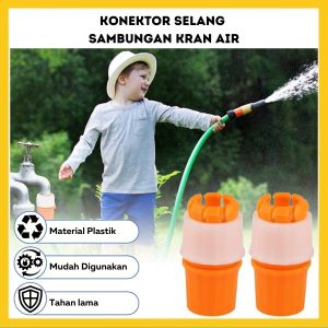 Konektor Selang Sambungan Kran Air Flexible / Alat Penyambung Kepala Keran Kamar Mandi Wastafel / Water Faucet Connection Hose Connector Adaptor Selang Anti Splash - GP Mall