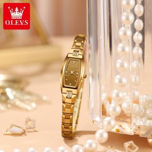 OLEVS 5501 Quartz Ladies Rose Gold Wrist Watch Waterproof 3ATM Tungsten Steel Color Womens Watch