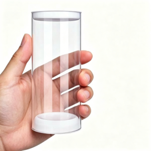 PERNEAKY Acrylic Giá đỡ bóng cầu lông Nhỏ gọn Trong suốt Ống đựng cầu lông Di động Thực hành đào tạo Đồ dùng thể thao