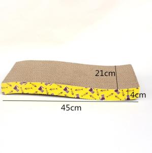 Clara.Cat Scratcher Corrugated Scratch Cardboard Toy Scratch Pad Free Cat Mint