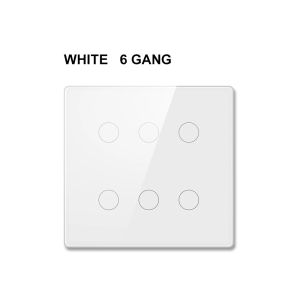 AVATTO Tuya WiFi Smart SwitchAC 110-220V Brazil 4x4 Touch Panel 4/6 Gang Light SwitchAPP Control work with AlexaHome