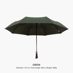 Parachase có thể gập lại người đàn ông ô Windproof Nhôm 8 xương hoàn toàn tự động ô đi mưa cán bằng gỗ phong cách kinh doanh du lịch ngoài trời lớn ô chơi golf sang trọng