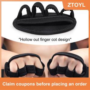 【ZTOYL】 Pair Of Palm Protectors Gym Fitness Gloves Half Finger Weightlifting Palm Dumbbell Grip Pads Weightlifting Training Gloves Gym Workout
