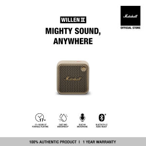 [OFFICIAL] MARSHALL Willen II Cream - 1 year warranty + Free shipping (bluetooth speaker portable speaker portable bluetooth speaker wireless speaker speaker bluetooth)