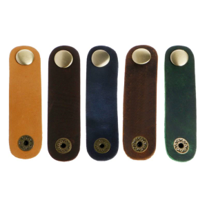 Giả da hộp đựng dây cáp clip bọc bobbin dây tai nghe Winder công cụ