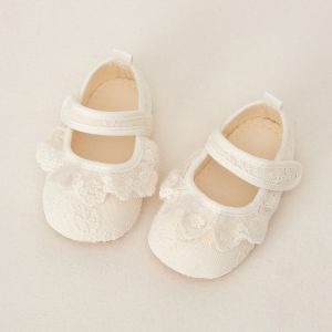 WNDR Sepatu Prewalker Bayi Lace Bunga Anti Slip – Sepatu Bayi Perempuan 3-12 Bulan Elegan