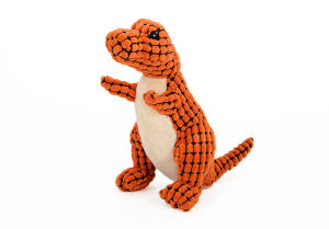 "SG seller" Stuffed Dog Toys Durable Plush Dog Toy with Crinkle Paper Cute Dinosaur Squeaky Dog Toys Dog Chew Toys forSmall Medium Large Breed