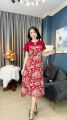 Đầm Trung Niên [ Linh Trà ] (TM 1809) Bigsize Màu Sắc Trẻ Trung Tươi Sáng Cao Cấp Tối Giản Họa Tiết Sang Trọng  Đi Tiệc Cho Mẹ Cho Cô. 
