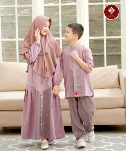 Gamis Yara Plus Hijab - ANV Serimbit Dewasa