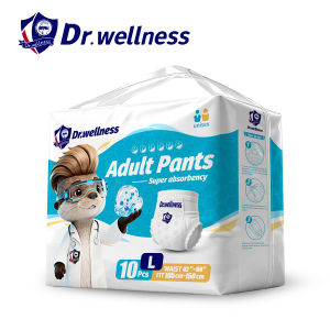 Dr Wellness Adult Pull Up Pants Ultra Thin High Elastic Breathable Invisible Leakproof Disposable Pants Daily Comfort Wear Single Pack