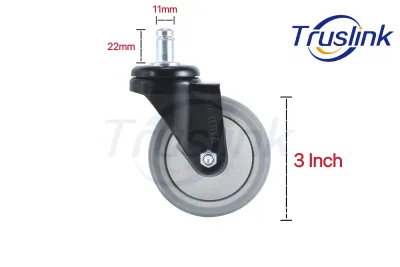 [SG Seller]Truslink 5PCs 3 Inch Office Chair Caster Wheels Roller Rollerblade Style Castor Wheel Replacement PU Wheel