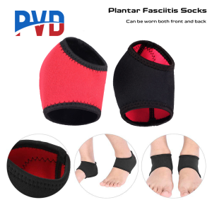 PVD 1 Pair Back Heel Sleeve Plantar Fasciitis Breathable Wrap Heel Socks Foot Pain Arch Support Anti-Crack Achilles Tendonitis Calluses Spurs Support Heel Protector Pain Relief