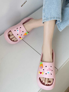 COD Sandal Fuji List Viral Empuk Anti Licin Dengan Jibbitz SSK K2268