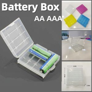 3PCS AA AAA Battery Box Case Storage Box Cover Holder Batteries Battery Plastic Box Storage Box