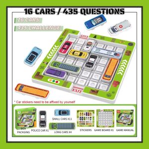 Maze Parking Puzzle Game Maze Car Huarongdao Childrens Logic Thinking Training Toy Gift