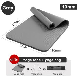 Olyhealth 12MM Mat Yoga Mat Exercise Mat With Carrying Strap(Large SIZE 185CM X 63CM)