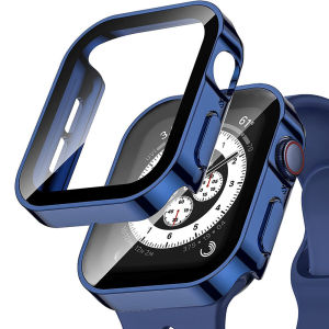 Hard PC Case for Apple Watch Ultra 3 2 1 49mm IWatch Series 11 10 9 SE3 SE2 SE 8 7 6 5 4 Cover 46mm 45mm 41mm 44mm 40mm 42mm 38mm Full Coverage Tempered Glass Screen Protector Bumper Frame