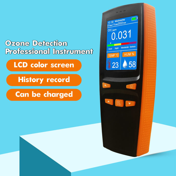 Ozone Analyzer Lcd Screen Display High Precision Rechargeable Self Calibration Real Time 4294