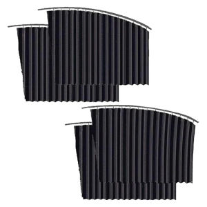 4Pcs/Set Universal Car Side Window Sunshade Curtain Magnetic Retractable Sliding Track Design UV Protection Heat Insulation Privacy Sunscreen Auto Window Cover