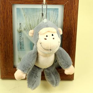 VL33H ตุ๊กตาสัตว์ลิงอุรังอุตังตุ๊กตานุ่มพวงกุญแจลิงกอริลลาพวงกุญแจเครื่องประดับอัญมณีจี้ถุงของเล่นตุ๊กตาผ้าน่ารัก