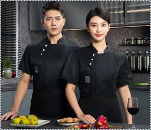ชุดทํางานเชฟ อบ เวอร์ชั่นแฟชั่น เสื้อผ้า ต่อต้านริ้วรอยและไม่เกิดขุยง่าย ประสบการณ์ใหม่แห่งความสะดวกสบาย