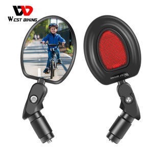WEST BIKING Bike Side Mirror 360 Rotation Adjustable Wide Angle Bike Rearview Side Mirror For Bike Mtb Side Mirror Bike Accessories