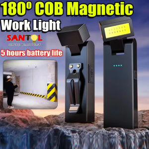 180° Rotating Mini Flashlight Super Bright Rechargeable Magnetic Portable For Camping Emergency Port