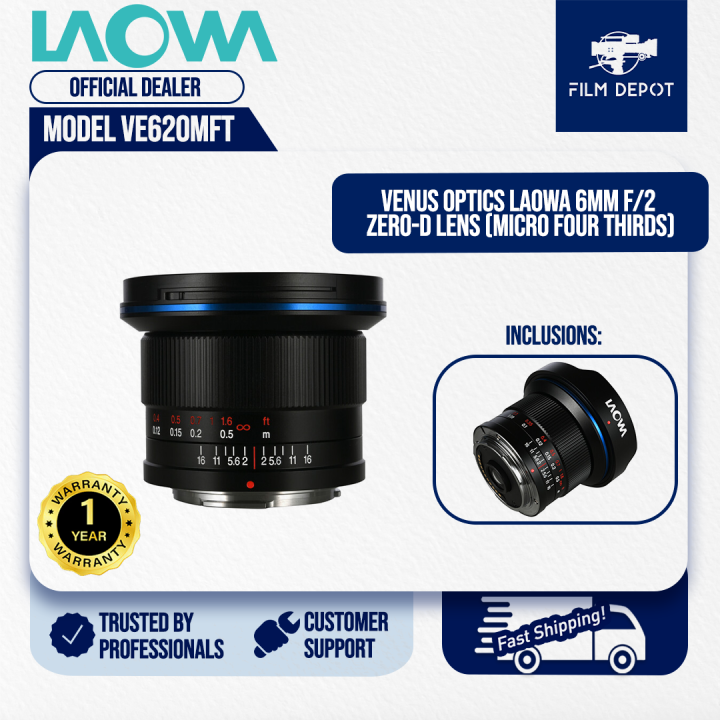 LAOWA 6mm f/2 Zero-D Lens (Micro Four Thirds) for Professional