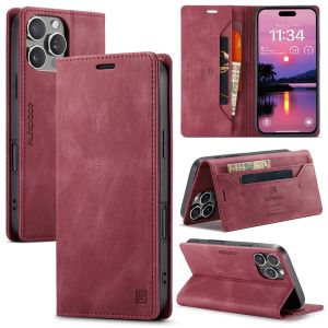 For iPhone 16 15 14 13 12 11 Pro Max iPhone 16 15 14 7 8 Plus iPhone X XR XS Max Phone Case Magnetic Leather Wallet High Quality Card Slot Fashion Flip Cover Casing