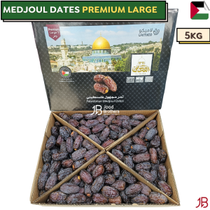 High Quality 5kg Premium Large | AL-QUDS Palestinian Medjoul Dates KURMA PALESTIN MEDJOOL