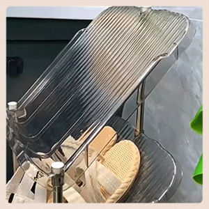 Household light luxury high value stainless steel multitier shoe rack