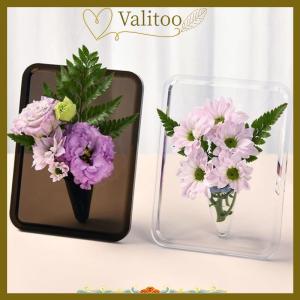 [Valitoo] Acrylic Photo Frame Vase Modern Hydroponic Flower Vase Desktop Plant Holder Ornament Home Gift Wedding Table Center Decor