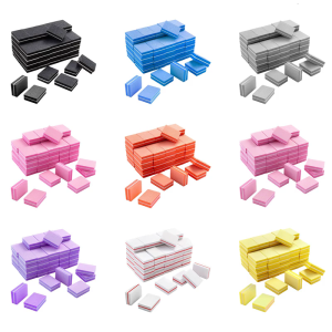 50ชิ้น Essential เล็บสองด้านเครื่องมือทำเล็บสำหรับทำให้อ่อนนุ่มและการสร้างเจลและเล็บอะคริลิกที่บ้านหรือร้านเสริมสวย