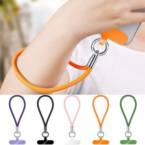 ZOOGGJZ Đầy màu sắc Dây đeo điện thoại ngắn Dệt tay Chống thất lạc Dây đeo cổ tay treo Phổ quát Di động Dây treo