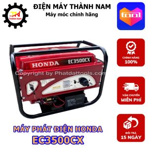 Máy Phát Điện Chạy Xăng Honda EC3500CX - Có Đề+Giật Nổ - Động Cơ 4 Thì Tiết Kiệm Nhiên Liệu - Bảo Hành 12 Tháng